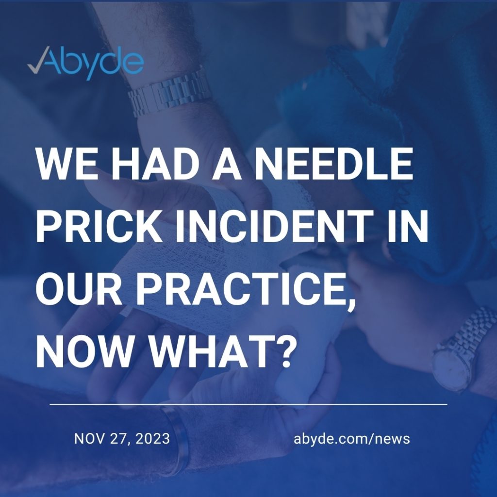 Needle Prick Incident