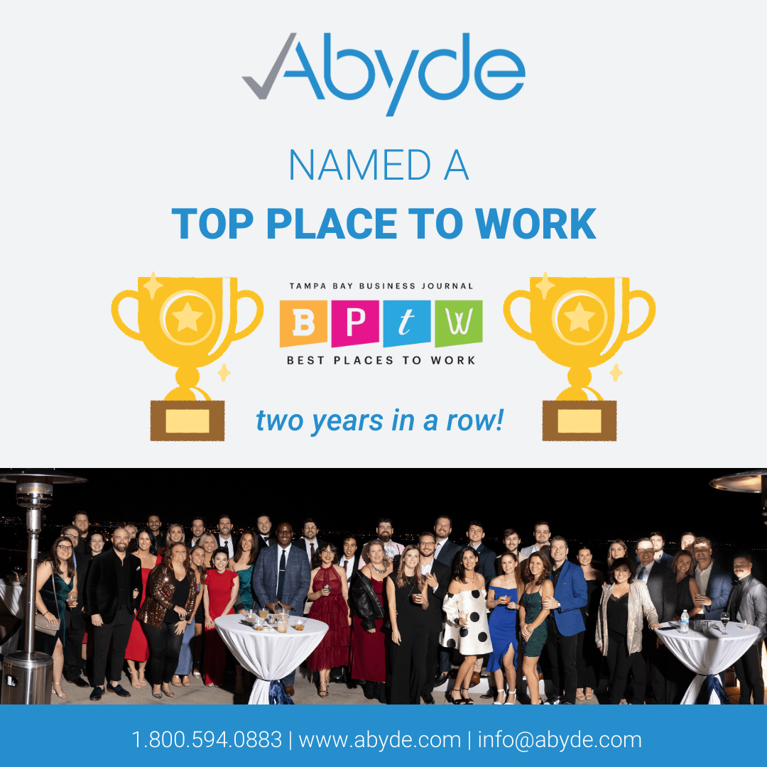 Abyde Recognized as a Top Workplace in 2024