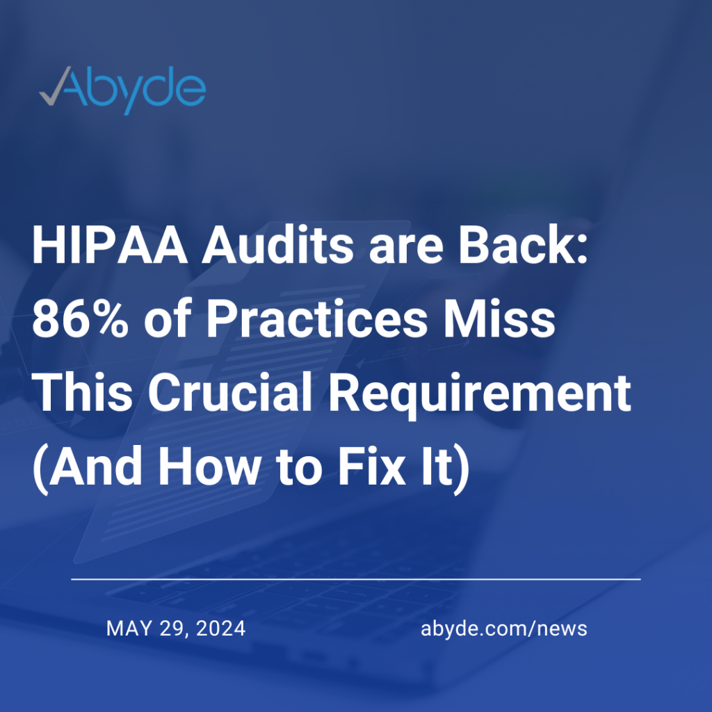 86% of Practices Miss This Crucial HIPAA Requirement