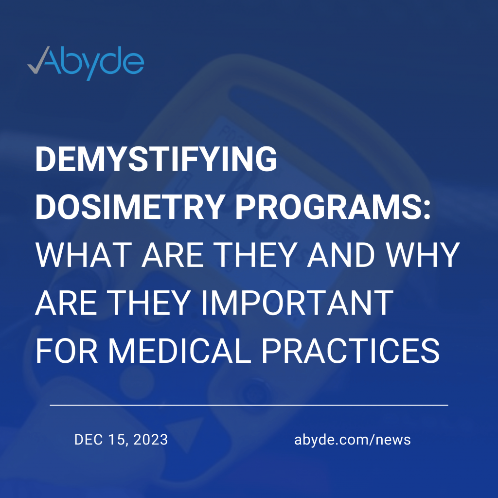 Dosimetry Programs