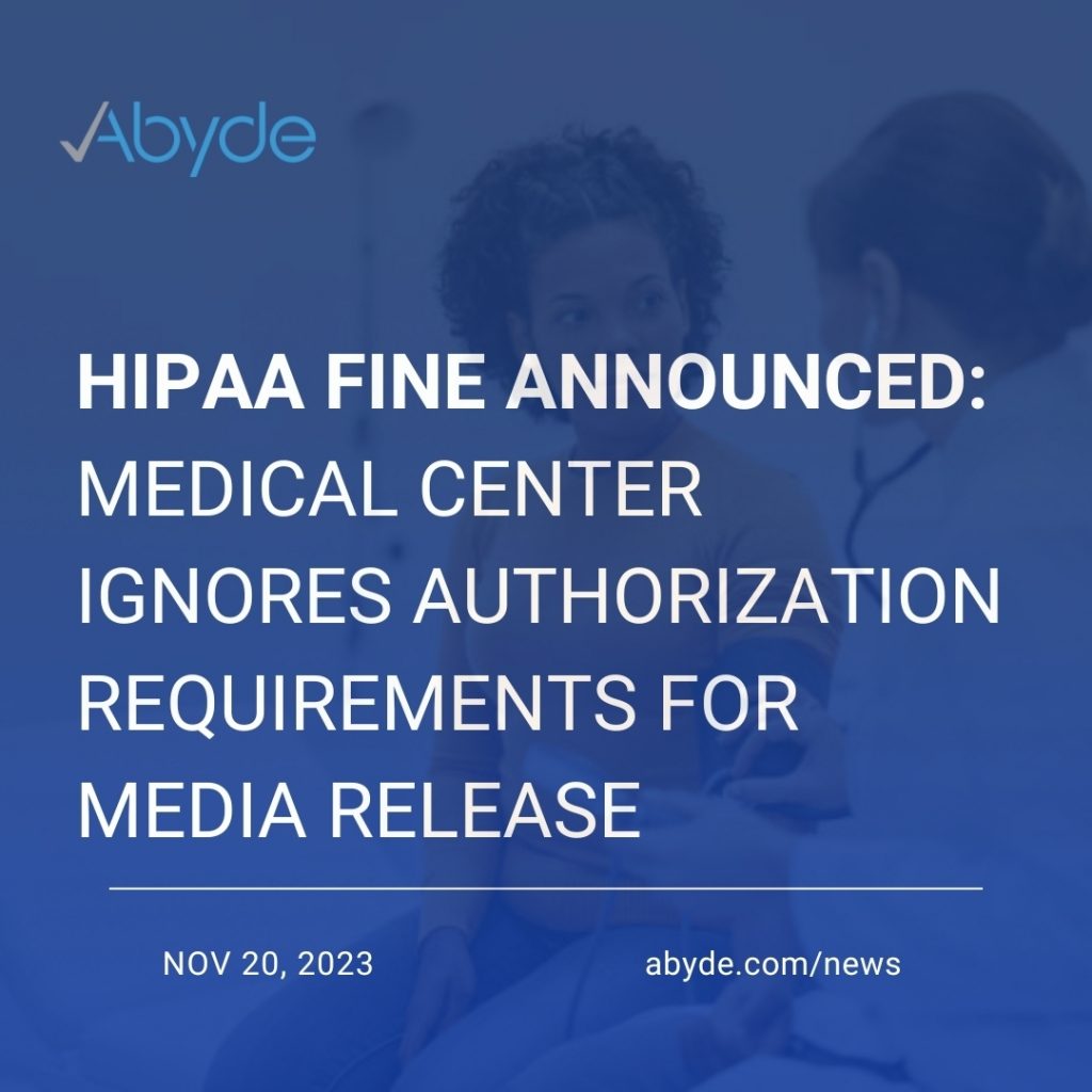 Saint Joseph's Medical Center HIPAA Fine