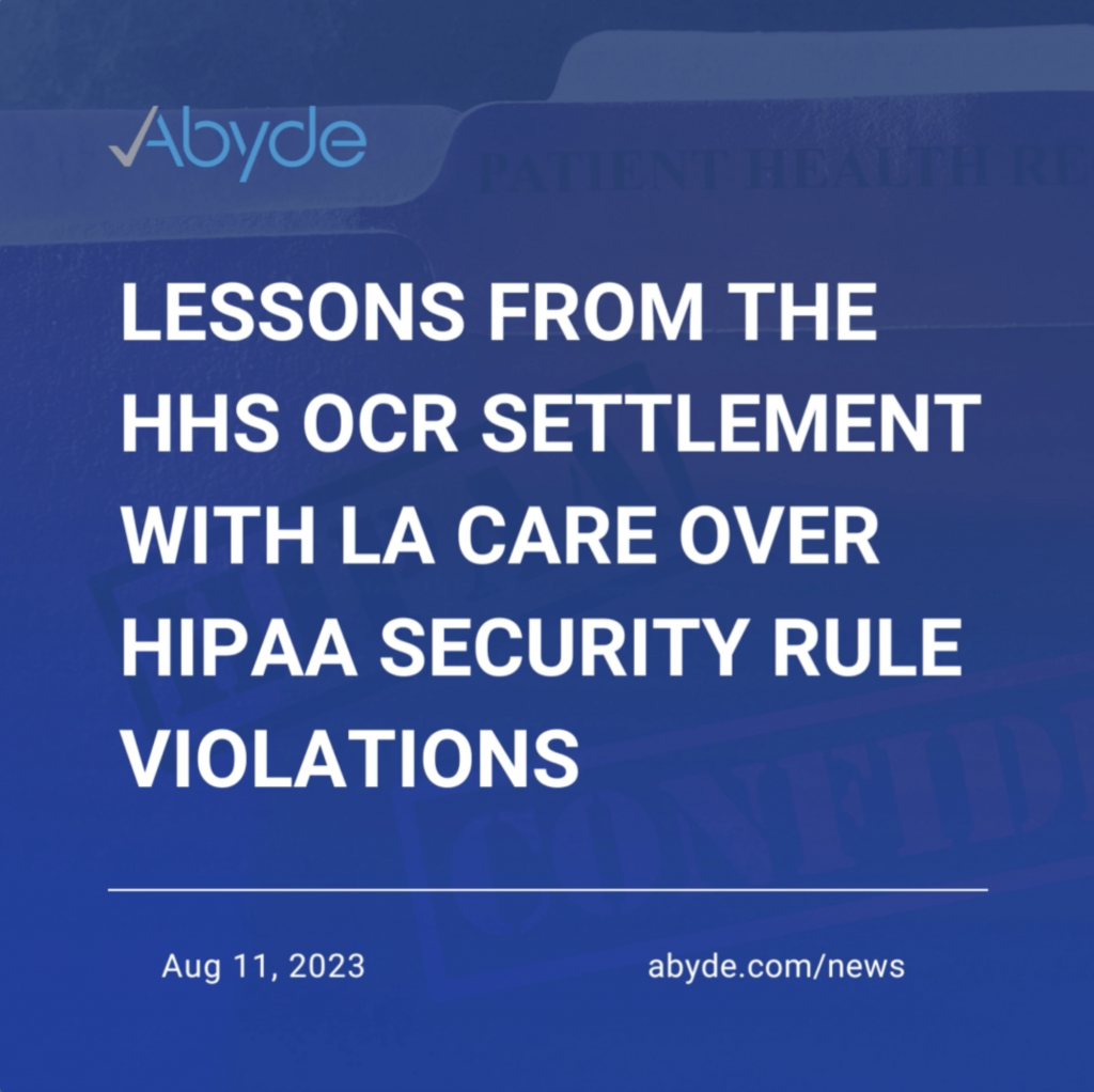 LA Care HIPAA Violation