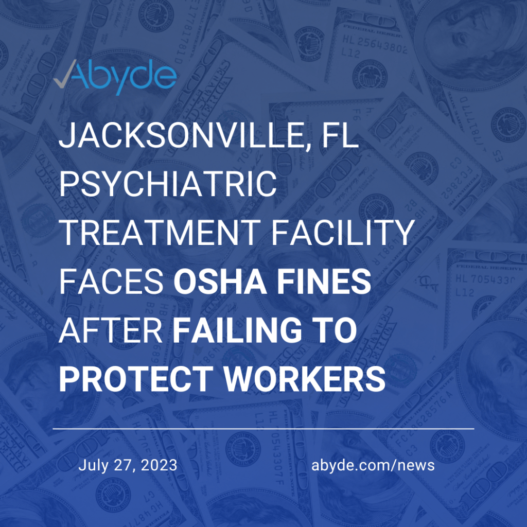 Jacksonville Healthcare OSHA Fine