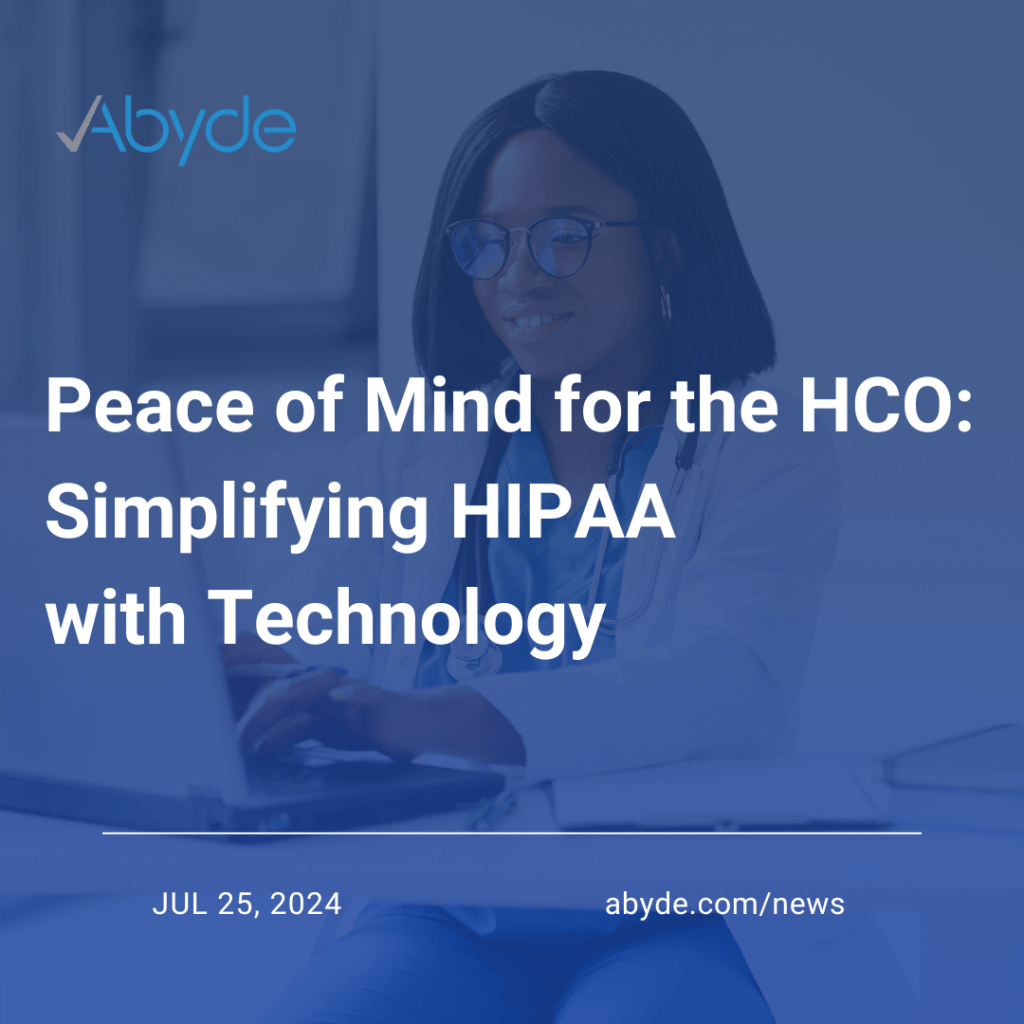 Simplifying HIPAA with Technology