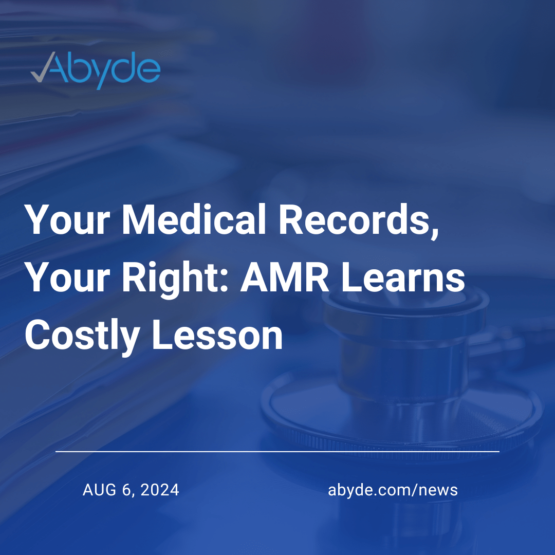 Your Medical Records, Your Right: AMR Learns Costly Lesson