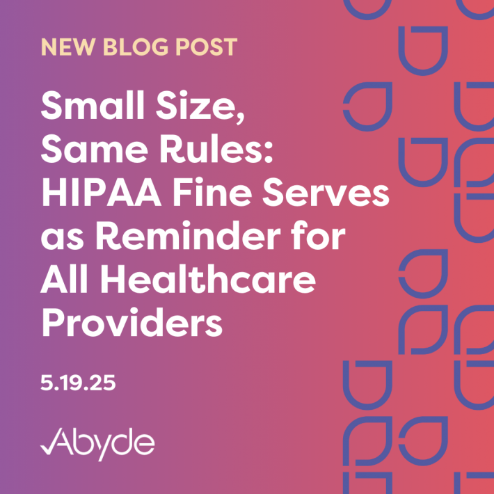 Small Healthcare Practice HIPAA Fine